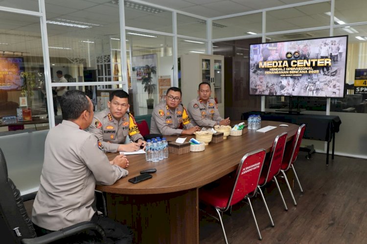 Peduli Korban Bencana, Polri Dirikan Media Center Bantuan Kemanusiaan di Bandara Soetta